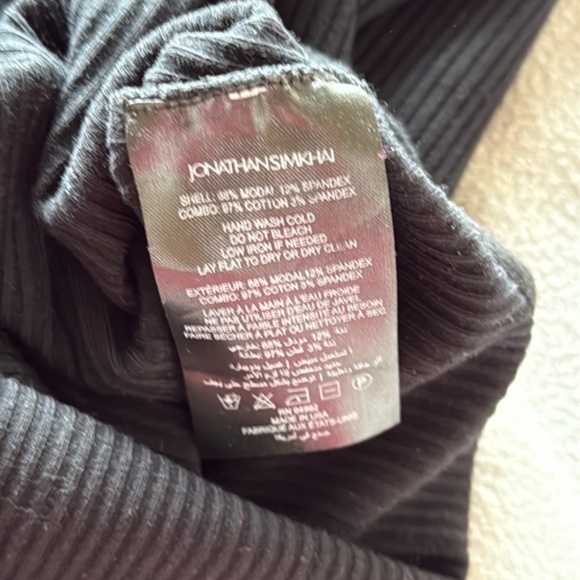 Jonathan Simkhai mock neck Ribbed Turtleneck Bodysuit XS - Picture 8 of 8